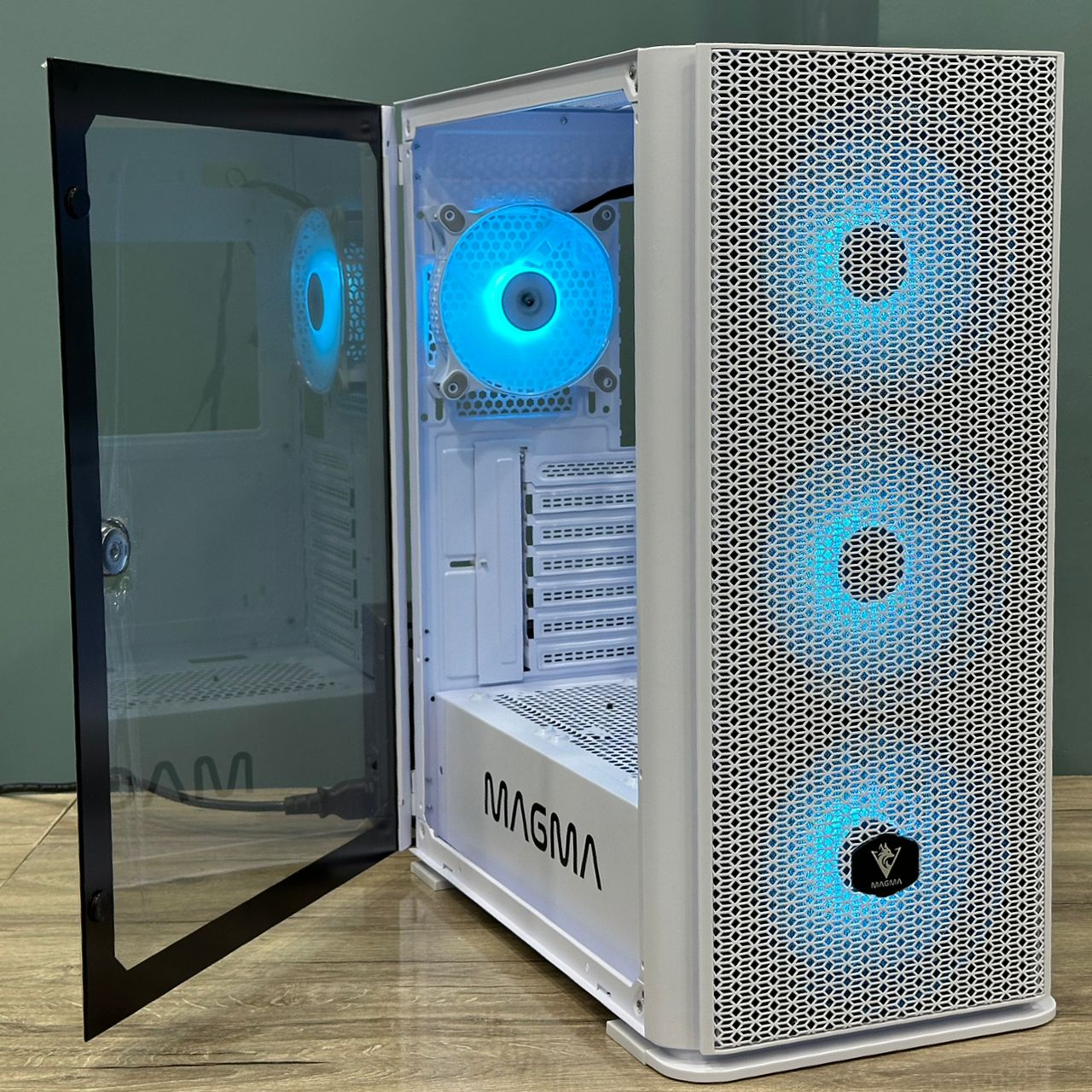 CASE MAGMA MI1 4FANS ARGB WHITE